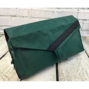 Toiletry Bag, Forest Green with Black Trim, Make Up Bag, Dopp Kit, Shave Kit